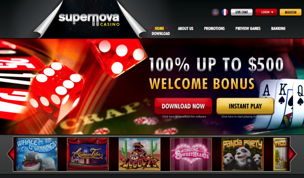 Supernova casino free spins - casino menu